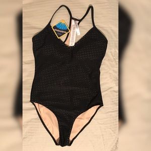 NWT Fabletics Valentina One Piece, XS, Black